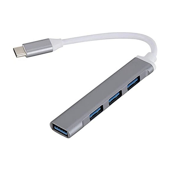 Adaptador Usb Tipo C 4 Portas 3.0 5 Gbps