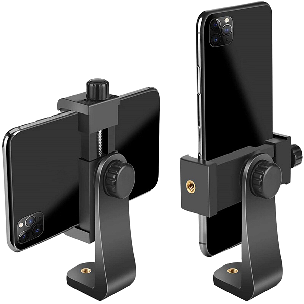 Suporte Clip Rotativo Celular C Rosca 1/4 P Tripé Cor Preto