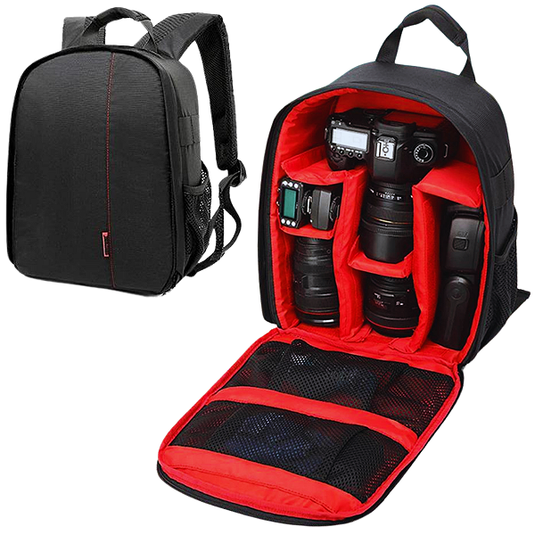 Mochila P Fotografia Cameras Lentes Acessórios Protege Bem