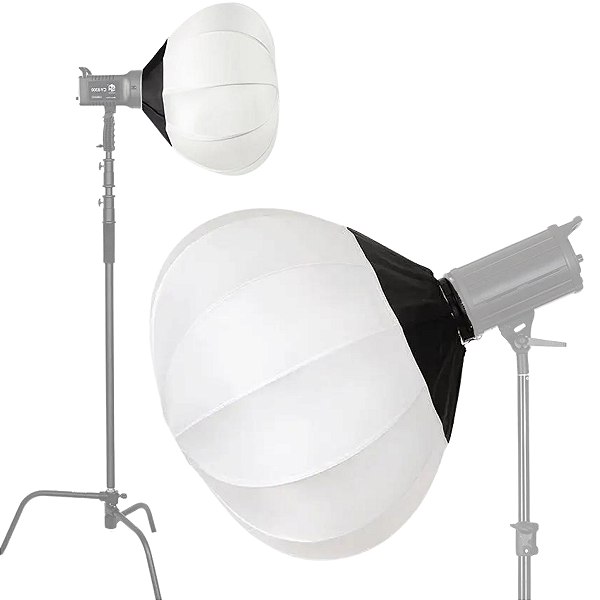 Softbox Lanterna Globo Chines Encaixe Bowens 100% Metal 65cm