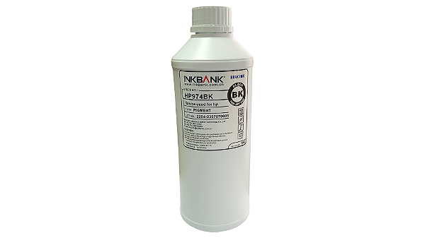 1 Litro - Tinta Preta Pigmentada InkBank HP974 para Impressoras HP
