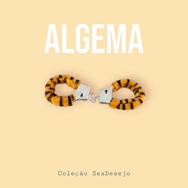 Algema de Metal com Pelúcia Oncinha