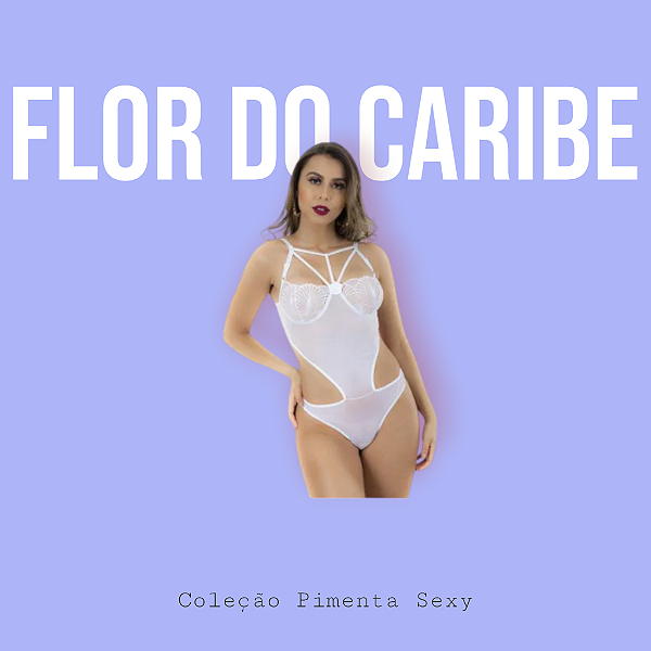 Body Flor do Caribe-Branco