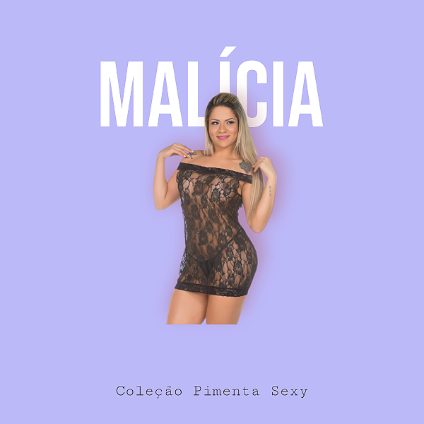 Camisola Malícia - Pimenta Sexy - Preto