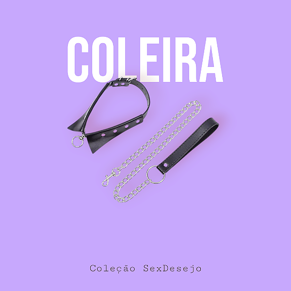 Coleira sado com Guia