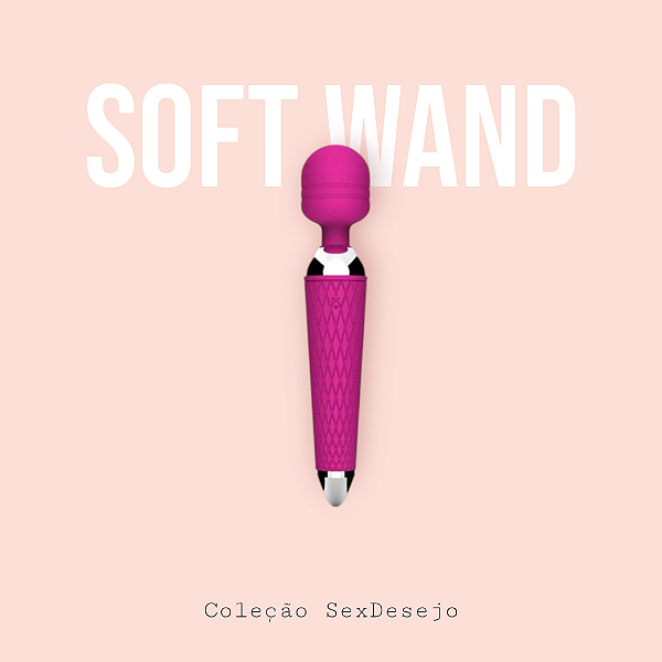 Soft Wand - Massageador Silicone Recarregável USB