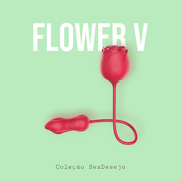 Flower V com sucção de Clitóris e Vai e vem - S-Hande