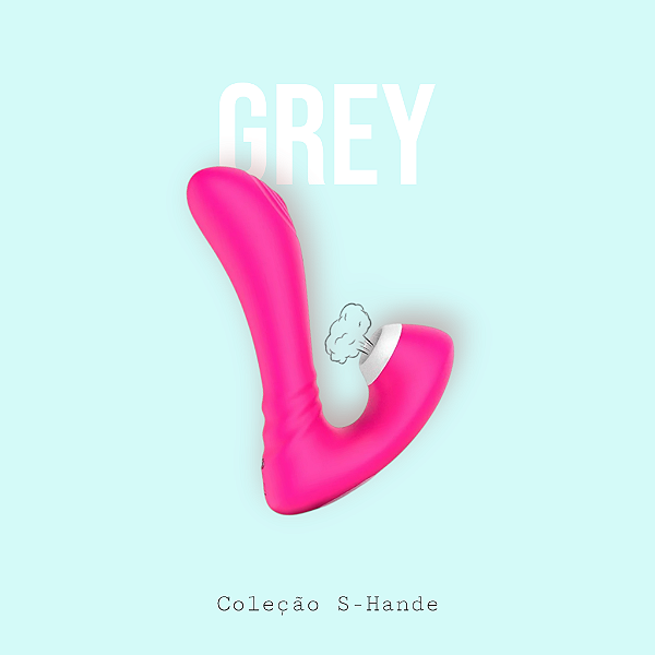 Vibrador de Clitóris com Pulsação - Grey - S-Hande