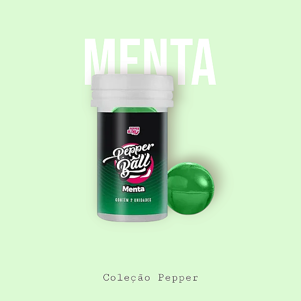 Pepper Ball Plus Comestível Dupla - Menta