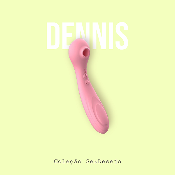Dennis - Vibrador com Dupla Função - Estimulador de Ponto G e Pulsação