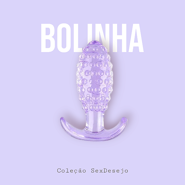 Plug Anal em Silicone / Com Textura de Bolinha - 10,5x3,5cm