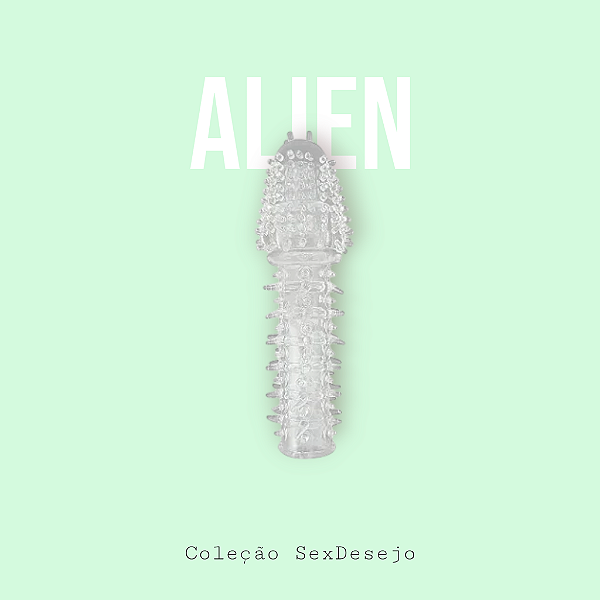 Capa Alien Texturizada em Jelly - Macia e Flexível 14 cm
