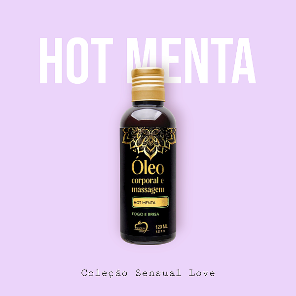 Óleo Corporal Para Massagem 120Ml - Hot Menta