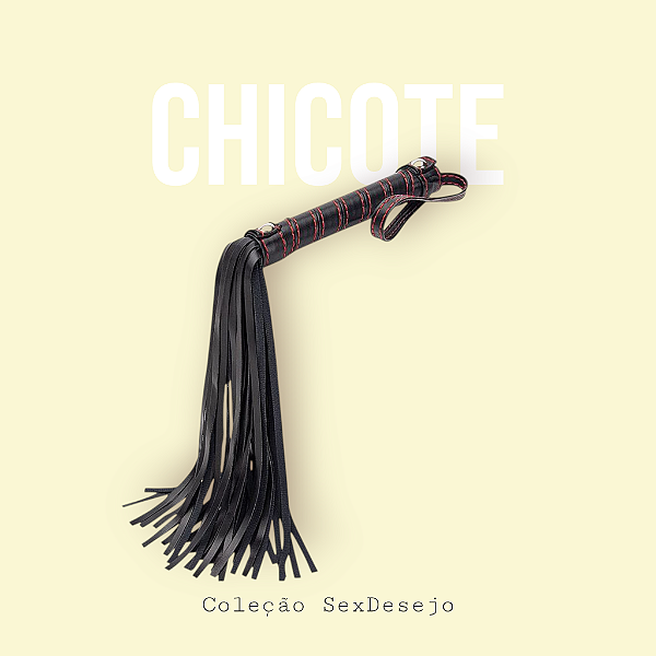 Chicote com Preto e Vermelho