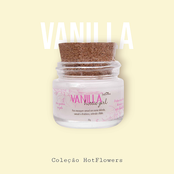 Hottie Girl Vela Creme Massagem Vanilla