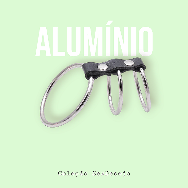 3 Anéis Peniano em Alumínio