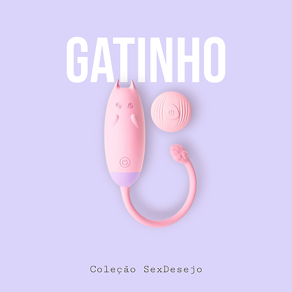 Bullet Cápsula vibratória de Gatinho – Controle Remoto - Recarga USB