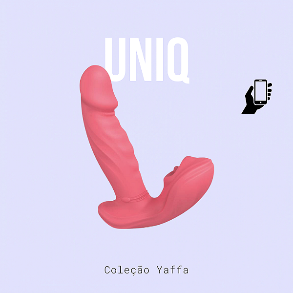 Vibrador com base estimuladora - Controle via APP - 9 modos de vibração