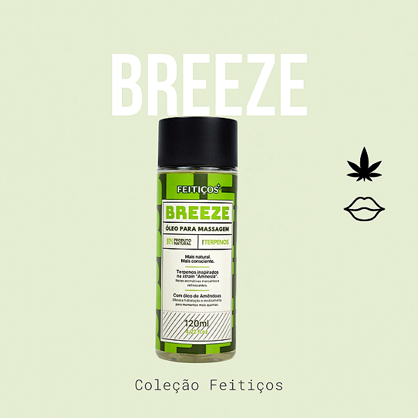 Breeze Óleo Corporal Beijável Terpenos de Canabis