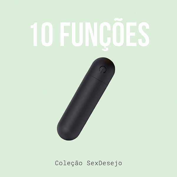 Bullet Recarregável com 10 Vibrações