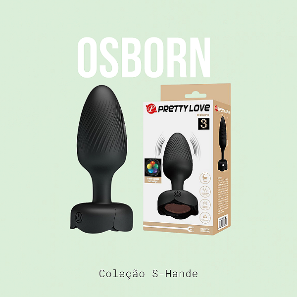Plug Anal com Vibro / Luz de Led - Osborn - Pretty Love