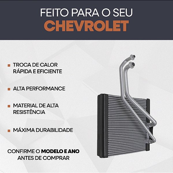 Evaporador de Ar Condicionado Chevrolet Agile Montana 2011 em diante