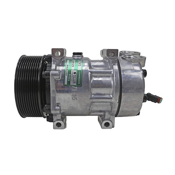 Compressor de Ar Condicionado Modelo 7H15 24 Volts Polia 10PK 120mm OEM:1888032