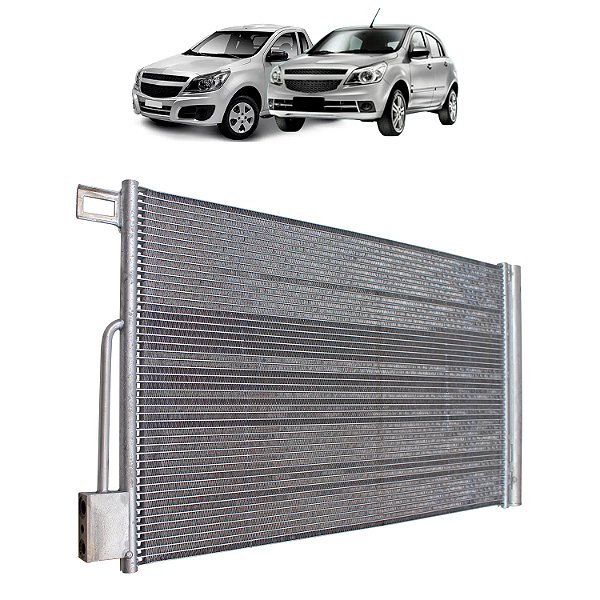 Condensador de Ar Condicionado Chevrolet Agile Montana 2011 em diante