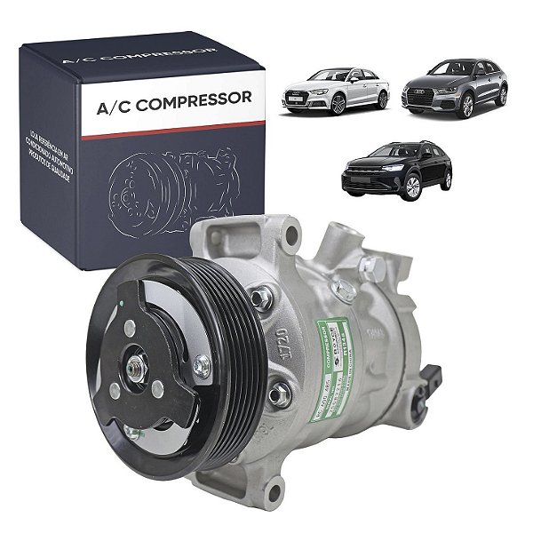 Compressor de Ar Condicionado Golf 2013 Polo 2018 Audi A3 Q3 2014 em Diante
