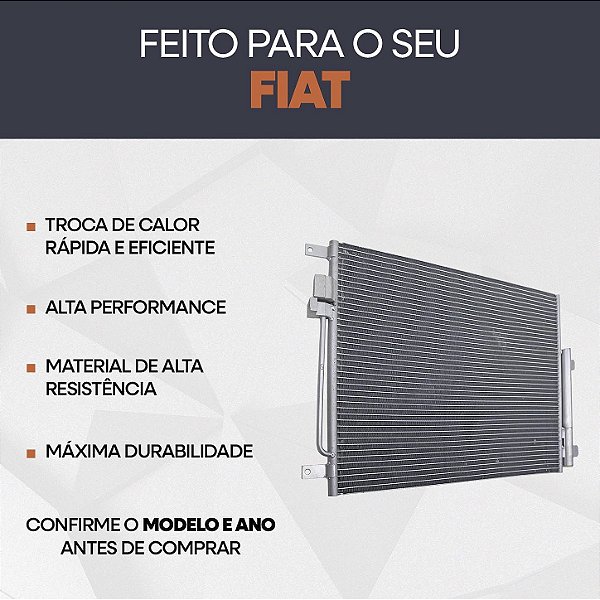 Condensador de Ar Condicionado Fiat Toro , Jeep Renegade , Compass Todos Diesel