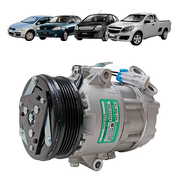 Compressor de Ar Condicionado CVC Corsa Meriva Montana Fiat Stilo Palio Punto 1.8 2002 em diante