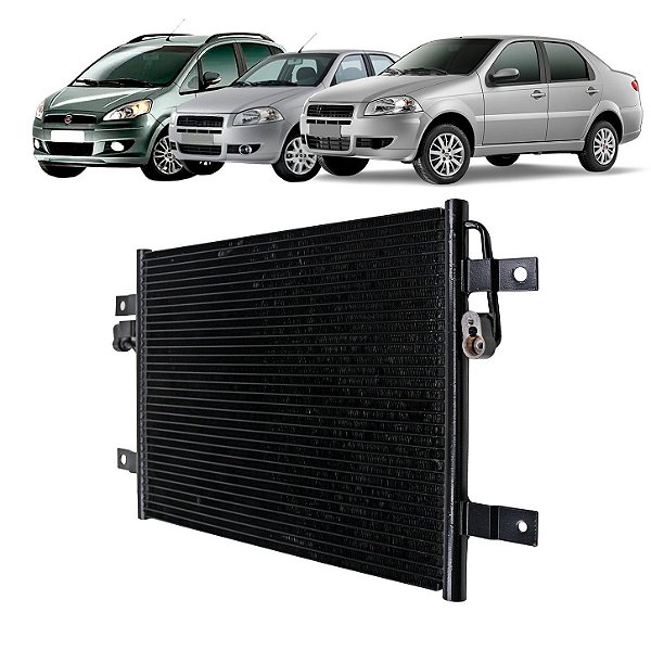 Condensador de Ar Condicionado Fiat Palio Siena Idea 2000 a 2008