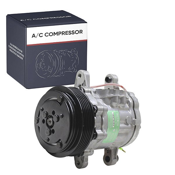 Compressor de Ar Condicionado Modelo 7b10 10 12 Volts Polia 6pk