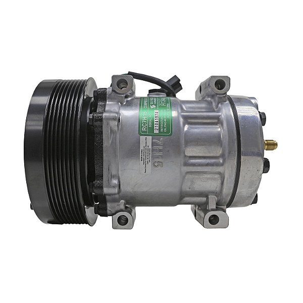 Compressor de Ar Condicionado AA7H15AA -  Polia 8pk 153mm Saída p,Pressostato