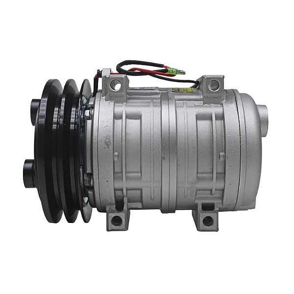 Compressor de Ar Condicionado Retroescavadeira TM21 HPAD-12 Volts Polia2A 145mm