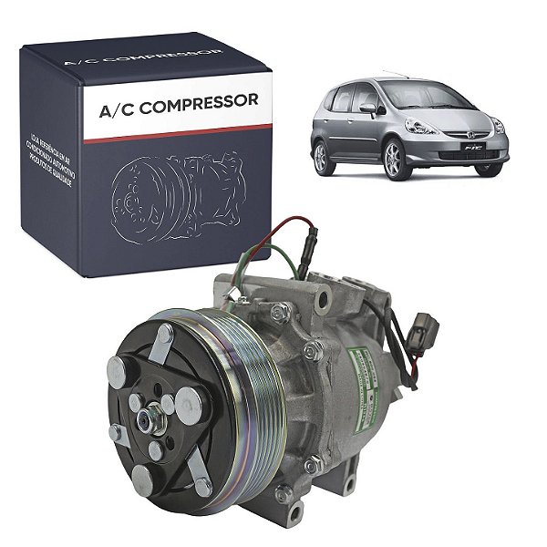 Compressor de Ar Condicionado Modelo Trsa09 Honda Fit 2004 Até 2007 Polia 5pk