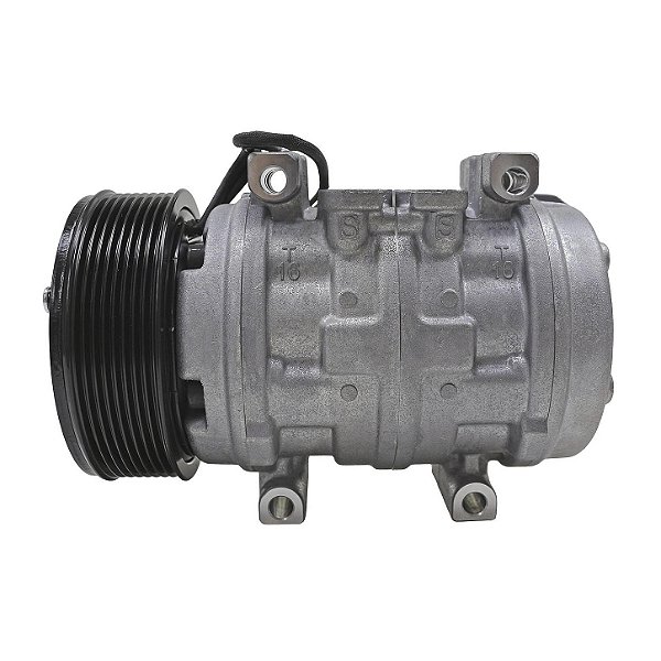 Compressor de Ar Condicionado 10p15 Da Maquina Colheitadeira Cb2500h 12v 8pk