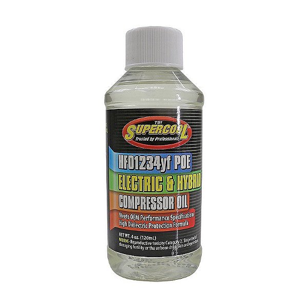 Óleo para Compressor de Ar Condicionado R1234YF R134A POE80 SuperCool 120ml