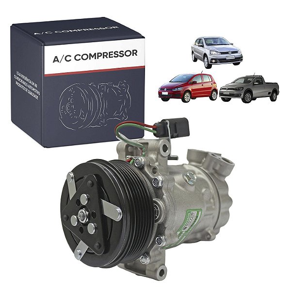 Compressor de Ar Condicionado Modelo Halla HS09 Kia Picanto 2012 2013 2014 2015