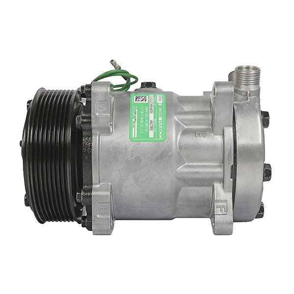 Compressor de Ar Condicionado Sanden 7h15 8 Orelhas 24 Volts Polia 8pk 119mm