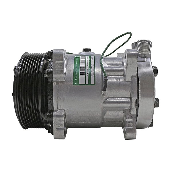 Compressor de Ar Condicionado Sanden 7h15 8 Orelhas 24 Volts Polia 8pk 119mm
