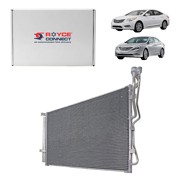 Condensador de Ar Condicionado Hyundai Sonata Azera 2012 2013 2014 2015