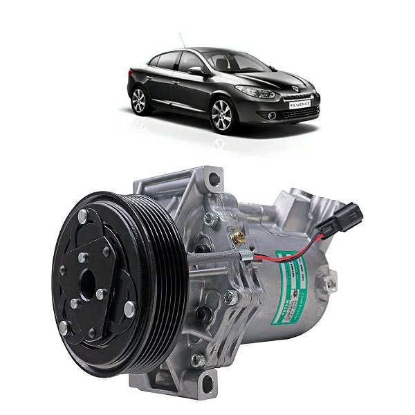 Compressor de Ar Condicionado Renault Fluence 2.0 Polia 6pk