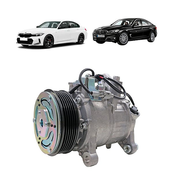 Compressor de Ar Condicionado Mod Denso 6SBU14A BMW 320i 328i 2.0 Turbo 2015 em diante