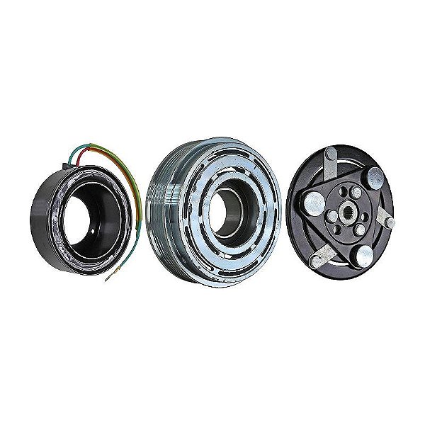 Conjunto de Embreagem Compressor de Ar Condicionado Honda Fit 2009 em Diante 5pk 112mm