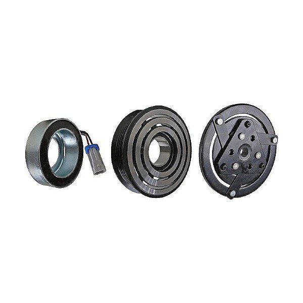 Conjunto Embreagem Compressor de Ar Condicionado Scrol Prisma Spin Onix Cobalt