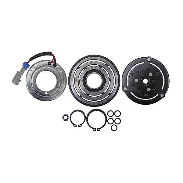 Conjunto Embreagem Compressor de Ar Condicionado Scrol Prisma Spin Onix Cobalt