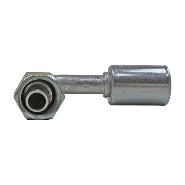 Conexão O'ring 90º Fêmea 08mm Aluminio cClip