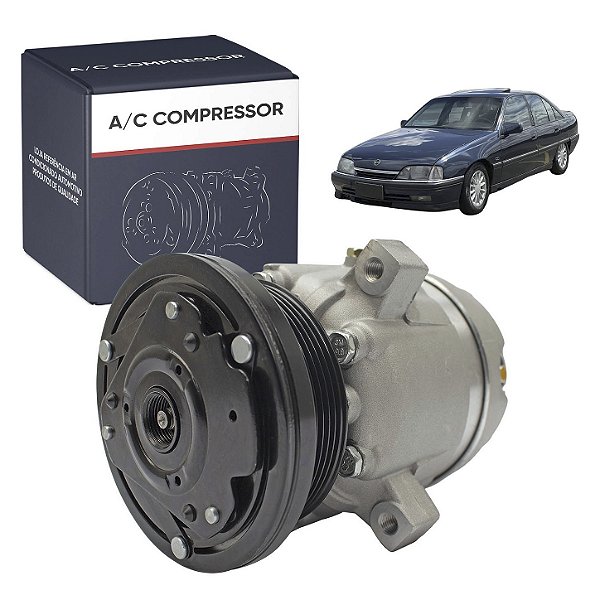 Compressor de Ar Condicionado V5 Chevrolet Omega Motor 4.1 6c. 1995 Até 1998