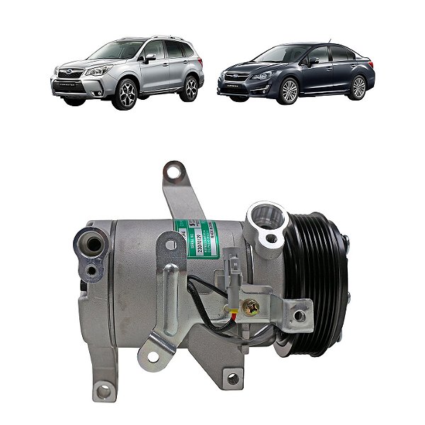 Compressor de Ar Condicionado Mod Valeo Subaru Forester Impreza 2013 Até 2018